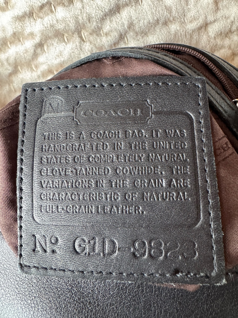 Vintage Coach Black Leather Hobo Shoulder Bag - Picture 3 of 16